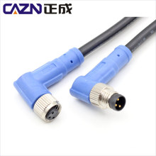 M8 connector male female 3 4 5 6 8pin waterproof cable connector IP67